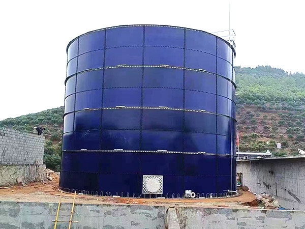 廣西百色1000方污水處理搪瓷厭氧罐