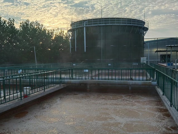 亳州4000方搪瓷拼裝罐污水處理項(xiàng)目運(yùn)行中